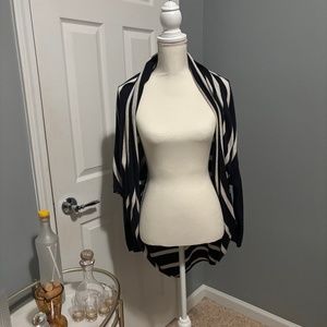 Bold Black & Gray Shrug by Tart